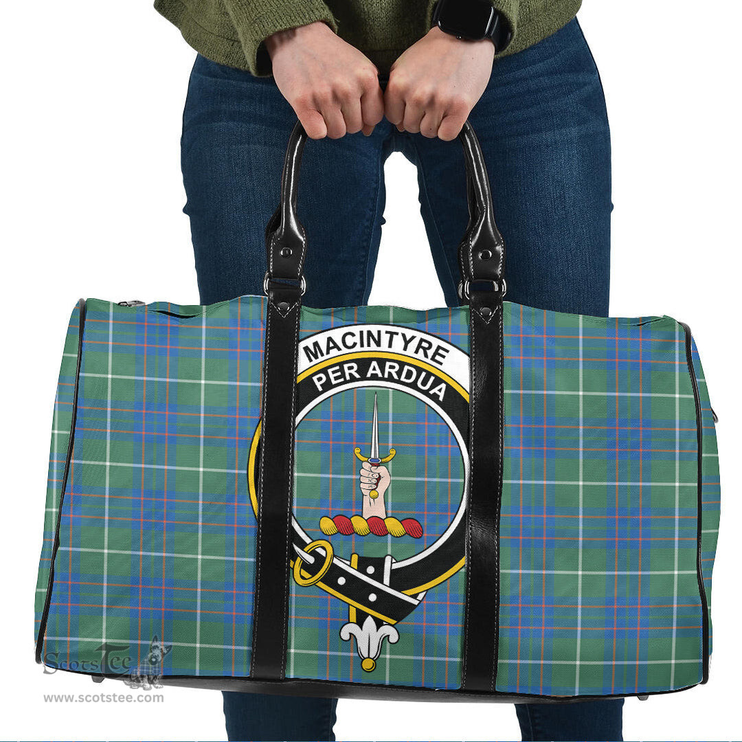 Scottish MacIntyre Hunting Ancient Clan Tartan Travel Bag - Crest Classic Scottish Plaid Tartan Plaid