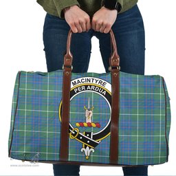 Scottish MacIntyre Hunting Ancient Clan Tartan Travel Bag - Crest Classic Scottish Plaid Tartan Plaid
