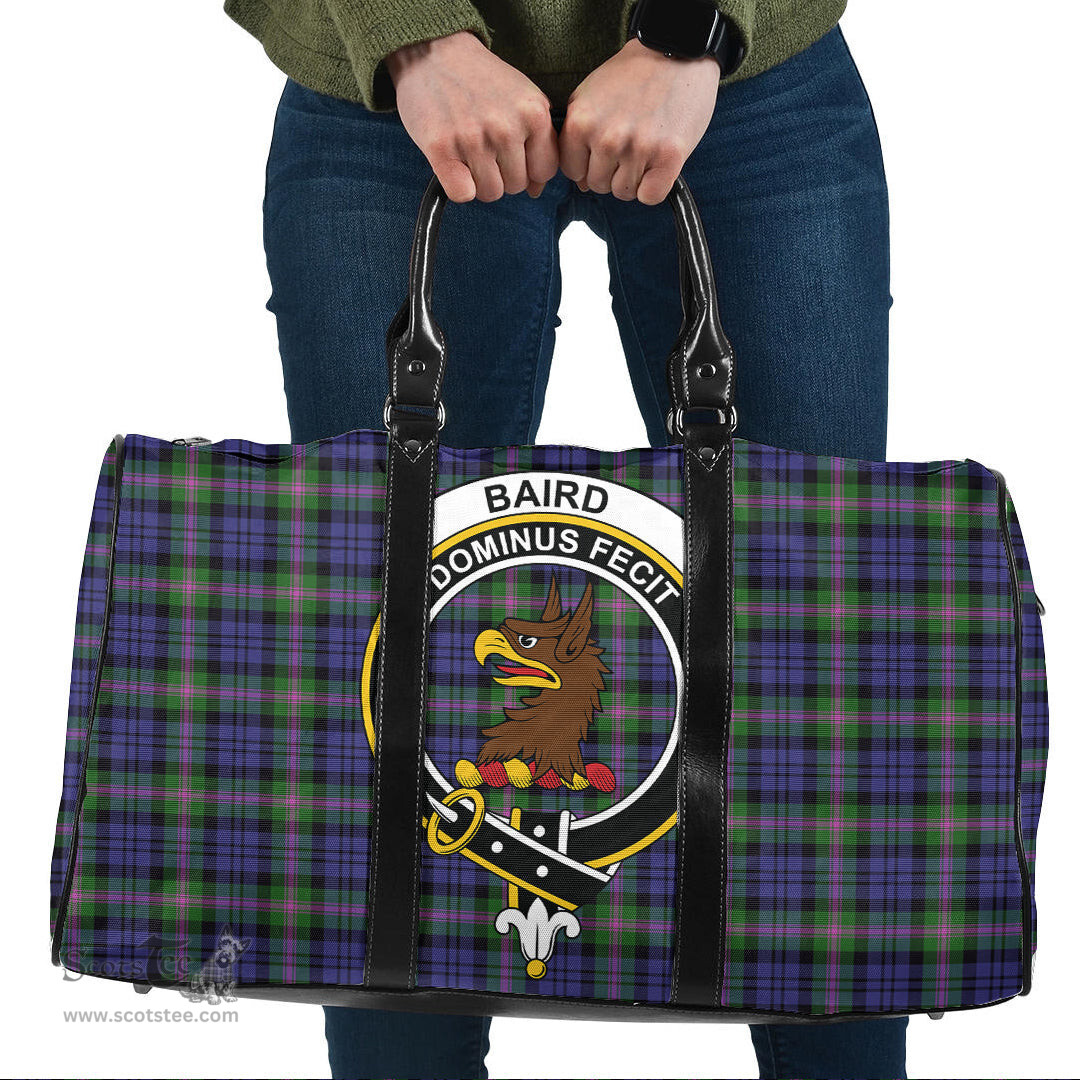 Scottish Baird Modern Clan Tartan Travel Bag - Crest Classic Scottish Plaid Tartan Plaid