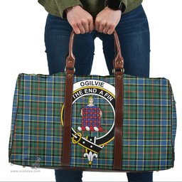 Scottish Ogilvie Hunting Ancient Clan Tartan Travel Bag - Crest Classic Scottish Plaid Tartan Plaid