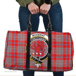 Scottish Moubray Clan Tartan Travel Bag - Crest Classic Scottish Plaid Tartan Plaid