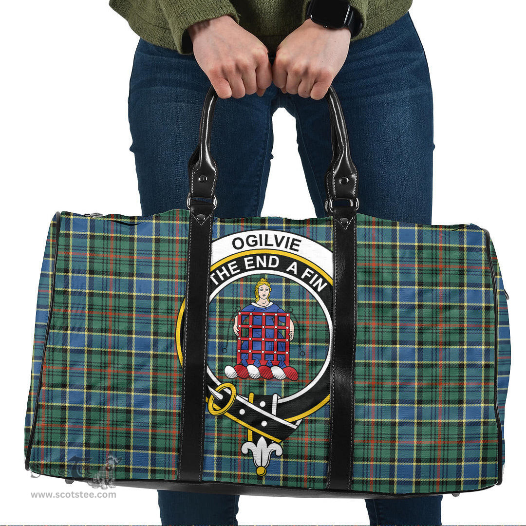 Scottish Ogilvie Hunting Ancient Clan Tartan Travel Bag - Crest Classic Scottish Plaid Tartan Plaid
