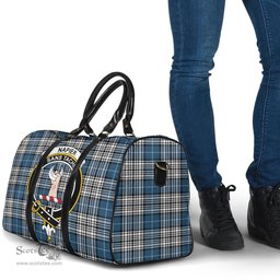Scottish Napier Modern Clan Tartan Travel Bag - Crest Classic Scottish Plaid Tartan Plaid