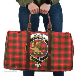Scottish MacFie Clan Tartan Travel Bag - Crest Classic Scottish Plaid Tartan Plaid