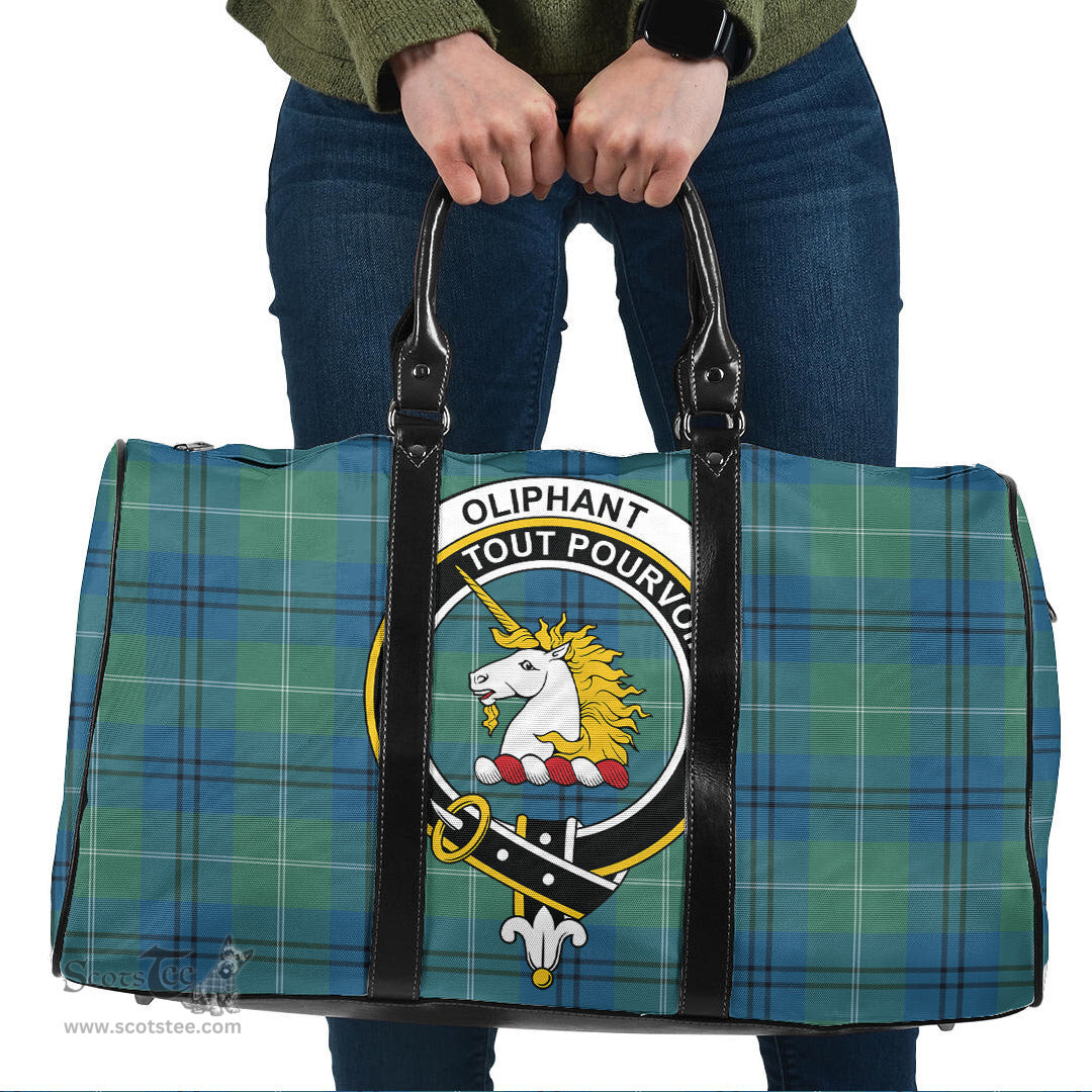 Scottish Oliphant Ancient Clan Tartan Travel Bag - Crest Classic Scottish Plaid Tartan Plaid