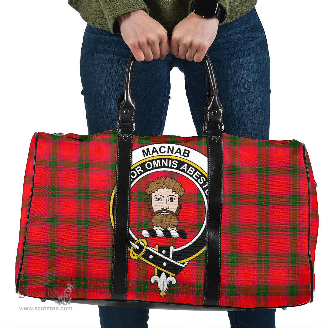 Scottish MacNab Modern Clan Tartan Travel Bag - Crest Classic Scottish Plaid Tartan Plaid