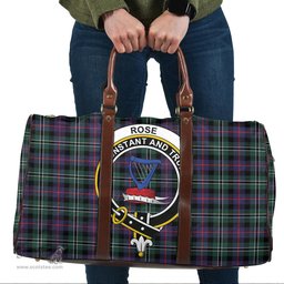 Scottish Rose Hunting Modern Clan Tartan Travel Bag - Crest Classic Scottish Plaid Tartan Plaid