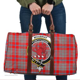 Scottish Moubray Clan Tartan Travel Bag - Crest Classic Scottish Plaid Tartan Plaid