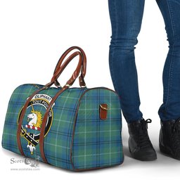 Scottish Oliphant Ancient Clan Tartan Travel Bag - Crest Classic Scottish Plaid Tartan Plaid