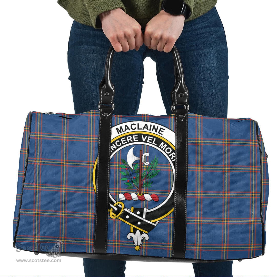 Scottish MacLaine of Loch Buie Hunting Ancient Clan Tartan Travel Bag - Crest Classic Scottish Plaid Tartan Plaid