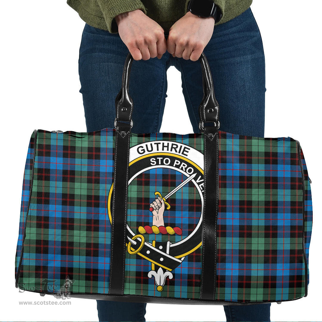 Scottish Guthrie Ancient Clan Tartan Travel Bag - Crest Classic Scottish Plaid Tartan Plaid