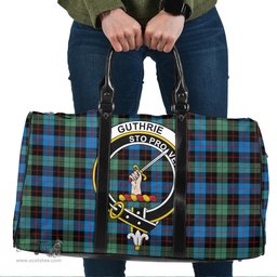 Scottish Guthrie Ancient Clan Tartan Travel Bag - Crest Classic Scottish Plaid Tartan Plaid