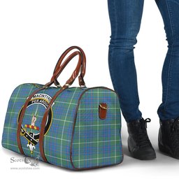 Scottish MacIntyre Hunting Ancient Clan Tartan Travel Bag - Crest Classic Scottish Plaid Tartan Plaid