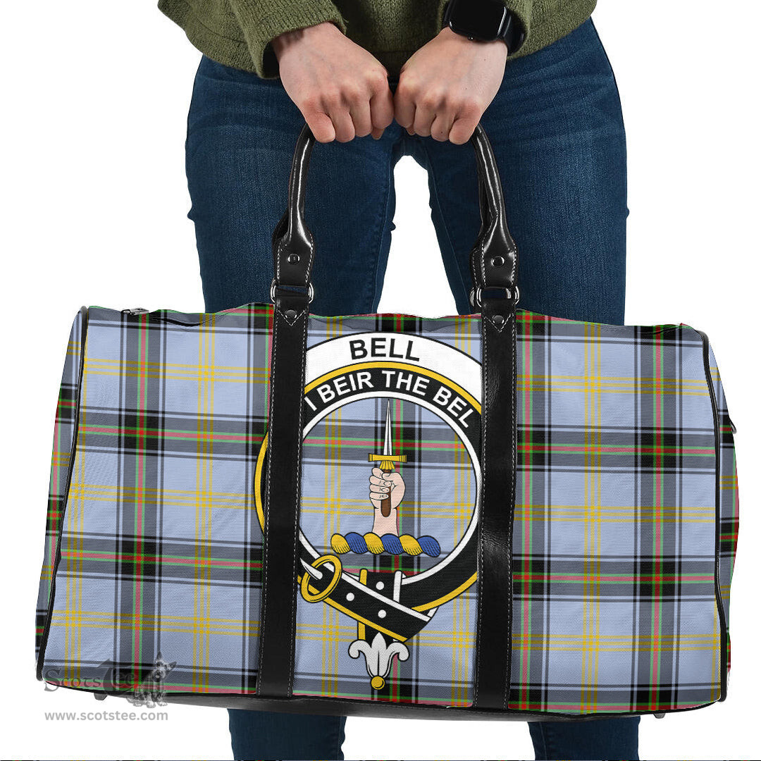 Scottish Bell of the Borders Clan Tartan Travel Bag - Crest Classic Scottish Plaid Tartan Plaid