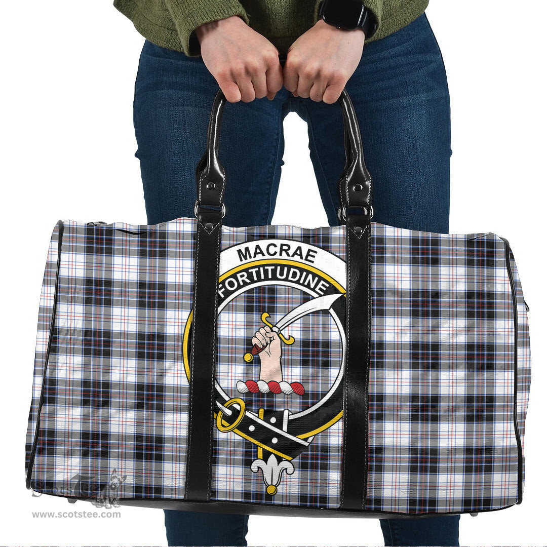 Scottish MacRae Dress Modern Clan Tartan Travel Bag - Crest Classic Scottish Plaid Tartan Plaid