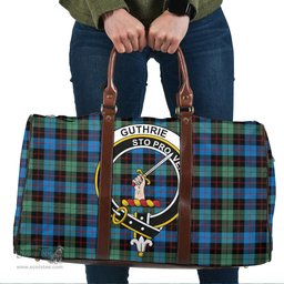 Scottish Guthrie Ancient Clan Tartan Travel Bag - Crest Classic Scottish Plaid Tartan Plaid