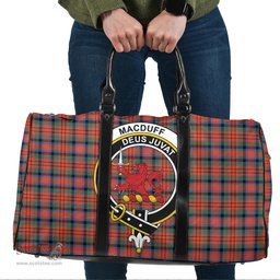 Scottish MacDuff Ancient Clan Tartan Travel Bag - Crest Classic Scottish Plaid Tartan Plaid