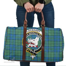 Scottish Lockhart Clan Tartan Travel Bag - Crest Classic Scottish Plaid Tartan Plaid