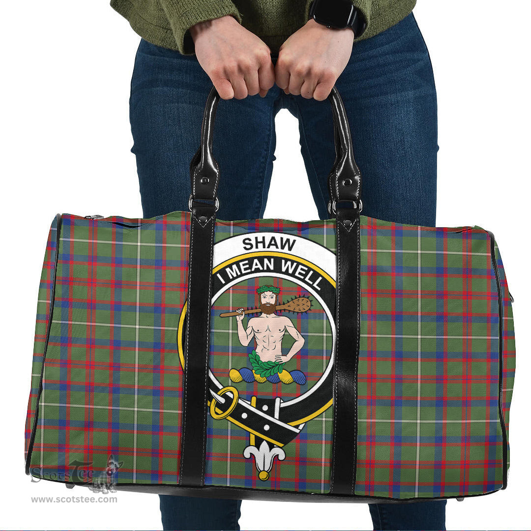 Scottish Shaw Green Modern Clan Tartan Travel Bag - Crest Classic Scottish Plaid Tartan Plaid