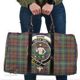 Scottish Shaw Green Modern Clan Tartan Travel Bag - Crest Classic Scottish Plaid Tartan Plaid