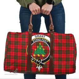 Scottish Grant Modern Clan Tartan Travel Bag - Crest Classic Scottish Plaid Tartan Plaid