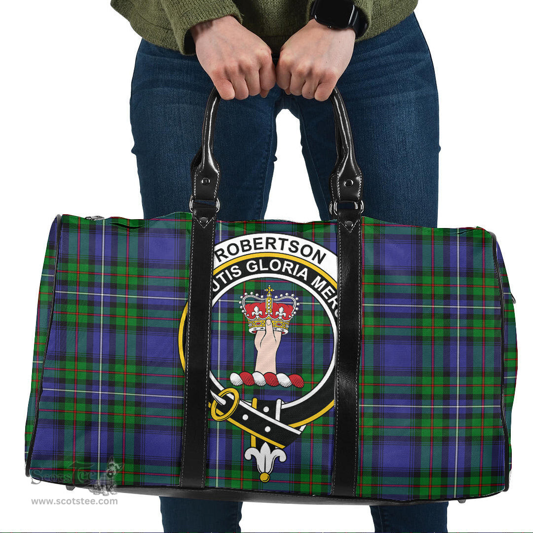 Scottish Robertson Hunting Modern Clan Tartan Travel Bag - Crest Classic Scottish Plaid Tartan Plaid