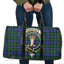 Scottish Robertson Hunting Modern Clan Tartan Travel Bag - Crest Classic Scottish Plaid Tartan Plaid