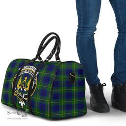 Scottish Johnston Modern Clan Tartan Travel Bag - Crest Classic Scottish Plaid Tartan Plaid