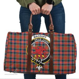 Scottish MacDuff Ancient Clan Tartan Travel Bag - Crest Classic Scottish Plaid Tartan Plaid