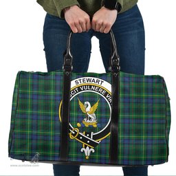 Scottish Stewart Hunting Modern Clan Tartan Travel Bag - Crest Classic Scottish Plaid Tartan Plaid