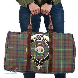 Scottish Shaw Green Modern Clan Tartan Travel Bag - Crest Classic Scottish Plaid Tartan Plaid