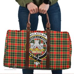 Scottish MacLachlan Hunting Modern Clan Tartan Travel Bag - Crest Classic Scottish Plaid Tartan Plaid