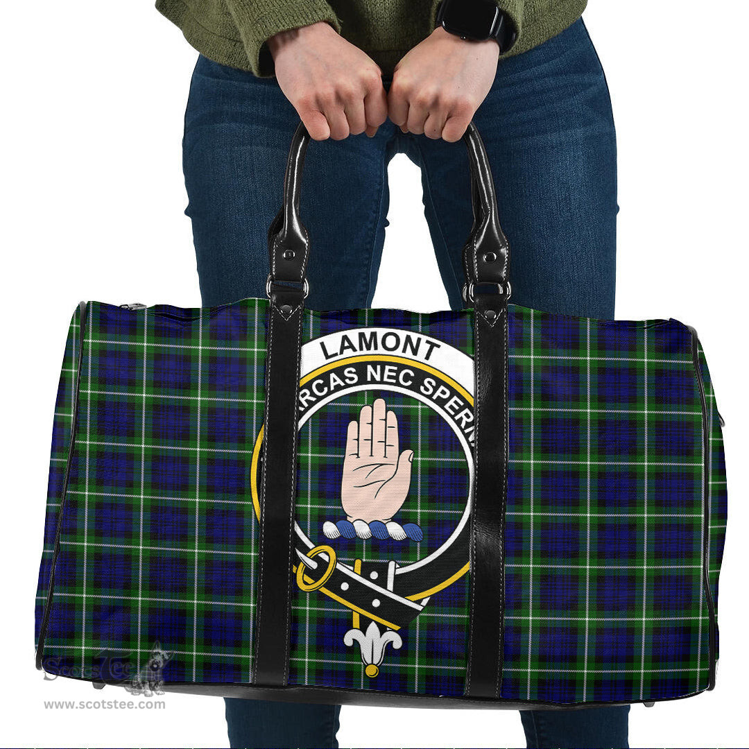Scottish Lamont Modern Clan Tartan Travel Bag - Crest Classic Scottish Plaid Tartan Plaid