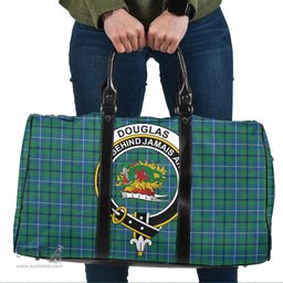 Scottish Douglas Ancient Clan Tartan Travel Bag - Crest Classic Scottish Plaid Tartan Plaid
