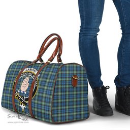 Scottish Lamont Ancient Clan Tartan Travel Bag - Crest Classic Scottish Plaid Tartan Plaid