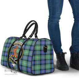 Scottish Sutherland Old Ancient Clan Tartan Travel Bag - Crest Classic Scottish Plaid Tartan Plaid