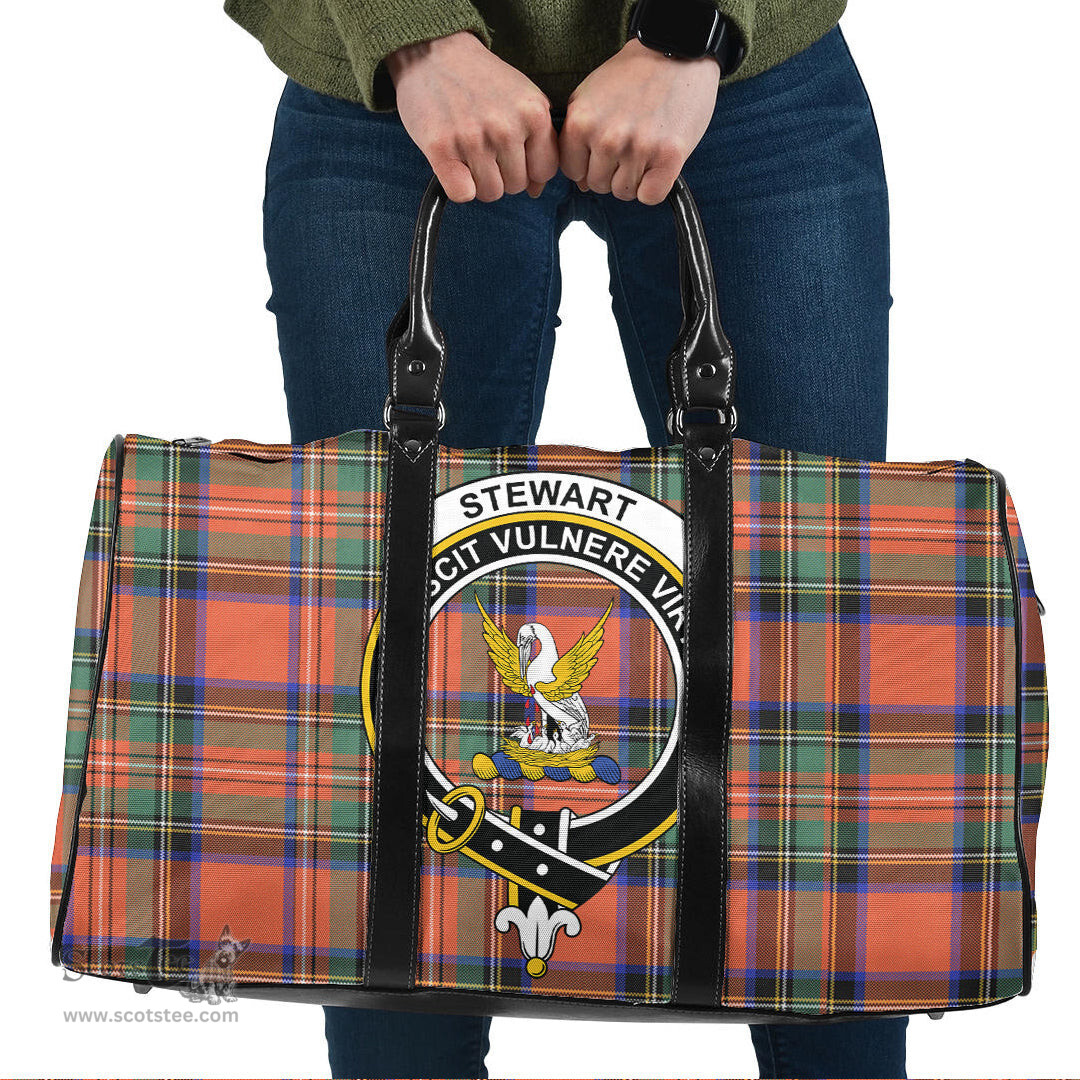 Scottish Stewart Royal Ancient Clan Tartan Travel Bag - Crest Classic Scottish Plaid Tartan Plaid