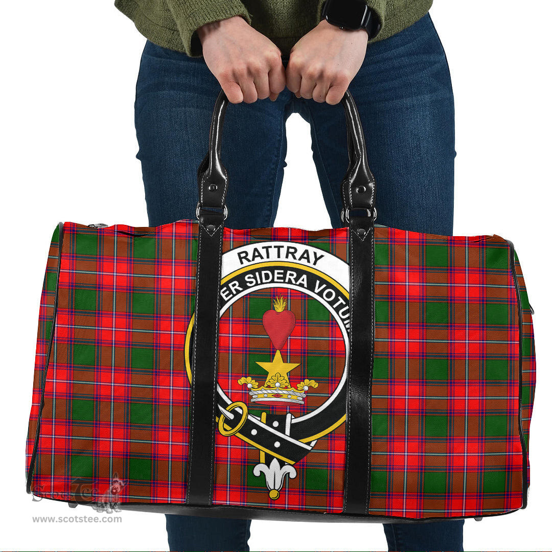 Scottish Rattray Modern Clan Tartan Travel Bag - Crest Classic Scottish Plaid Tartan Plaid