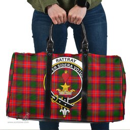 Scottish Rattray Modern Clan Tartan Travel Bag - Crest Classic Scottish Plaid Tartan Plaid
