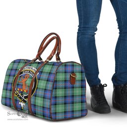 Scottish Sutherland Old Ancient Clan Tartan Travel Bag - Crest Classic Scottish Plaid Tartan Plaid