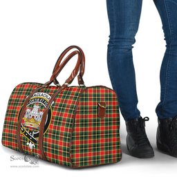 Scottish MacLachlan Hunting Modern Clan Tartan Travel Bag - Crest Classic Scottish Plaid Tartan Plaid