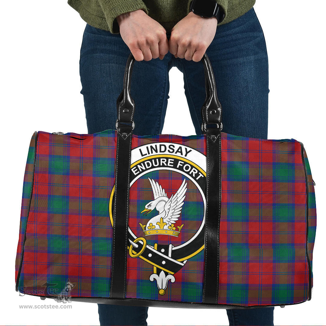 Scottish Lindsay Modern Clan Tartan Travel Bag - Crest Classic Scottish Plaid Tartan Plaid