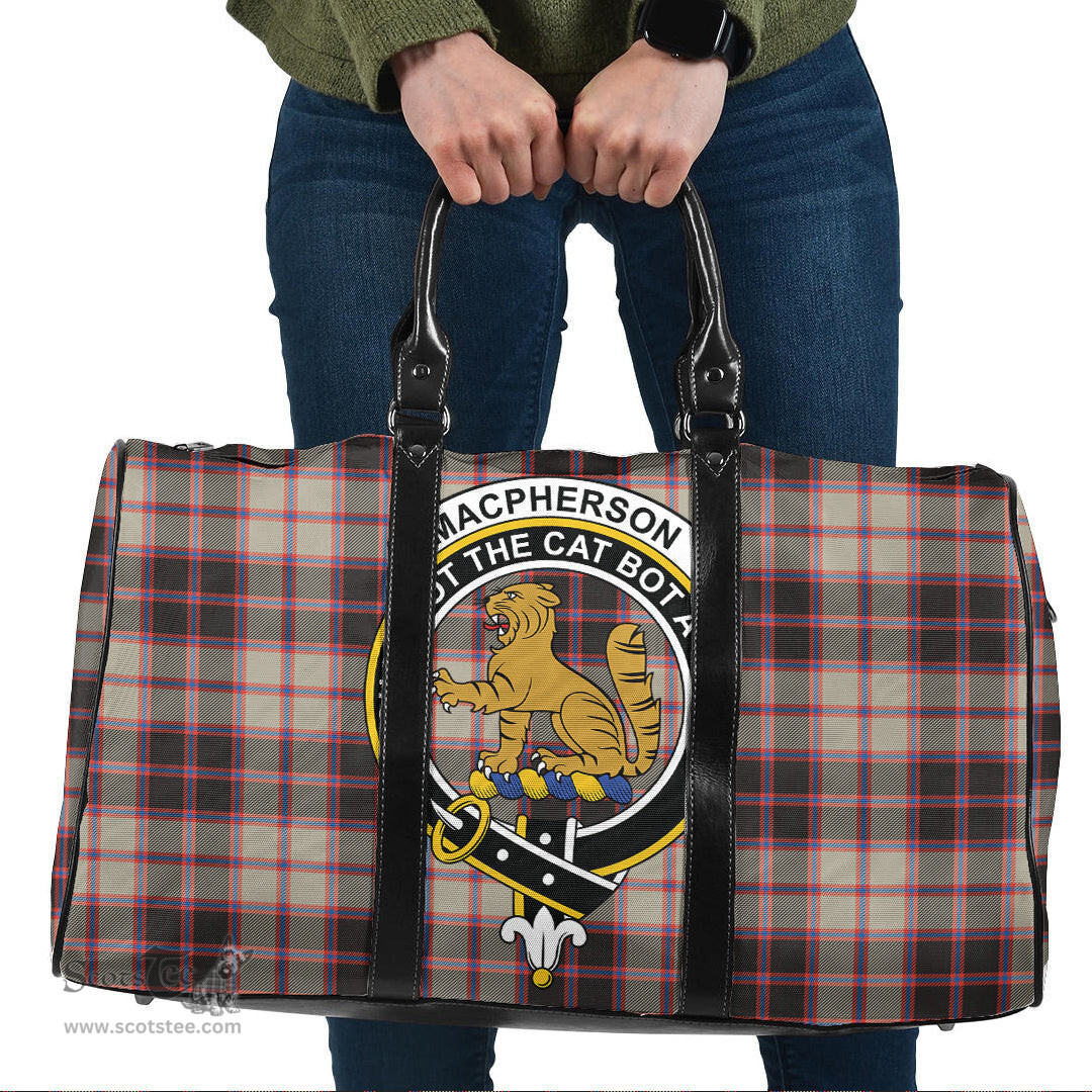 Scottish MacPherson Hunting Ancient Clan Tartan Travel Bag - Crest Classic Scottish Plaid Tartan Plaid