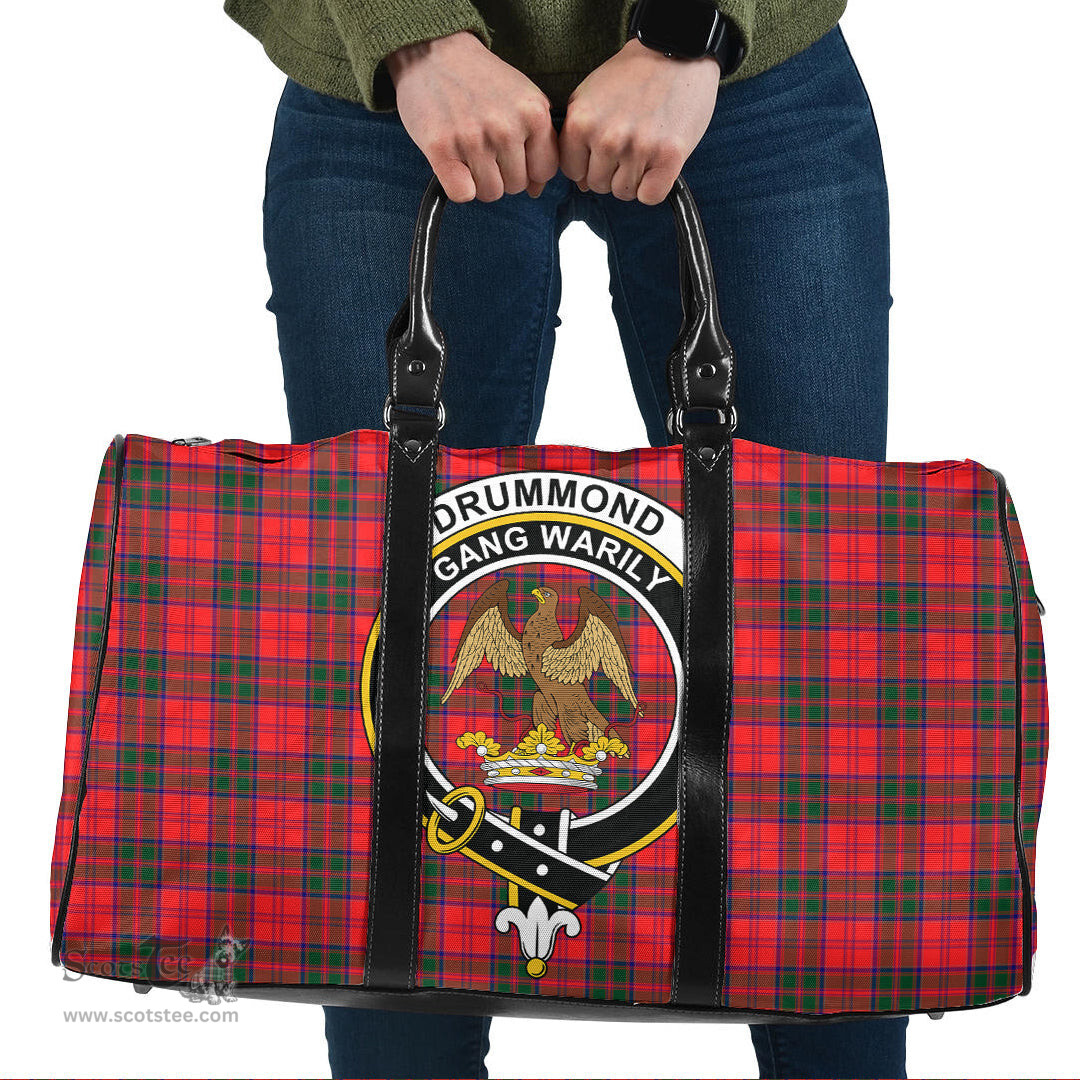 Scottish Drummond Modern Clan Tartan Travel Bag - Crest Classic Scottish Plaid Tartan Plaid
