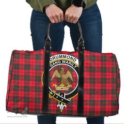 Scottish Drummond Modern Clan Tartan Travel Bag - Crest Classic Scottish Plaid Tartan Plaid