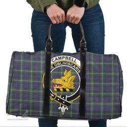 Scottish Campbell Argyll Modern Clan Tartan Travel Bag - Crest Classic Scottish Plaid Tartan Plaid
