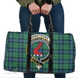 Scottish Armstrong Ancient Clan Tartan Travel Bag - Crest Classic Scottish Plaid Tartan Plaid