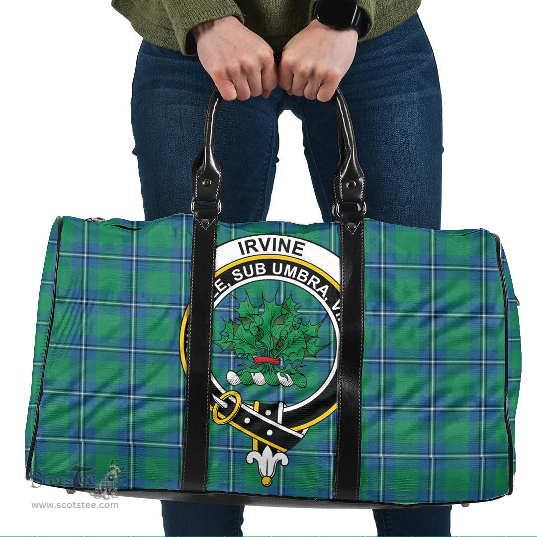 Scottish Irvine Ancient Clan Tartan Travel Bag - Crest Classic Scottish Plaid Tartan Plaid