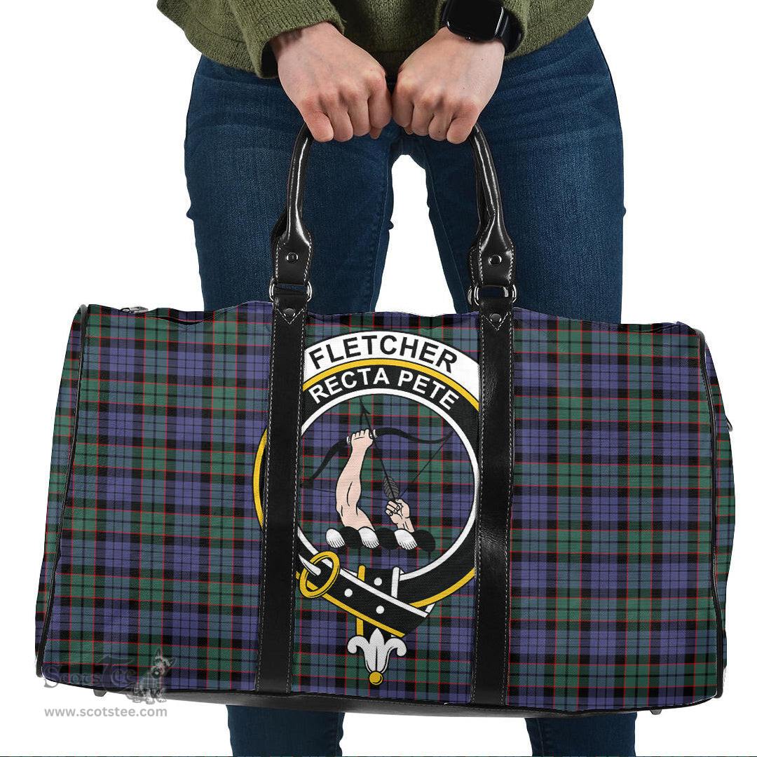 Scottish Fletcher Modern Clan Tartan Travel Bag - Crest Classic Scottish Plaid Tartan Plaid