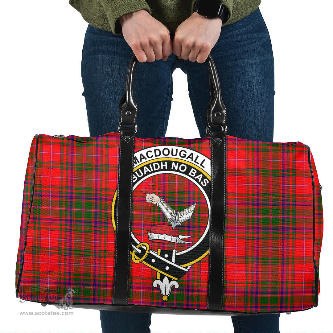Scottish MacDougall Modern Clan Tartan Travel Bag - Crest Classic Scottish Plaid Tartan Plaid